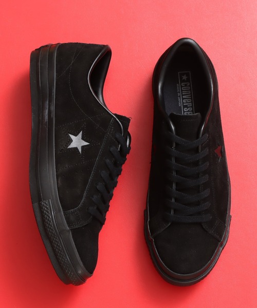 CONVERSE（コンバース）の「CONVERSE ONE STAR J SUEDE / コンバース ワンスター J スエード（スニーカー・メンズ・ブラック・23.0cm/27.5cm/24.0cm/25.5cm/26.5cm/28.0cm/27.0cm/24.5cm/25.0cm/23.5cm/26.0cm）」の3枚目の写真