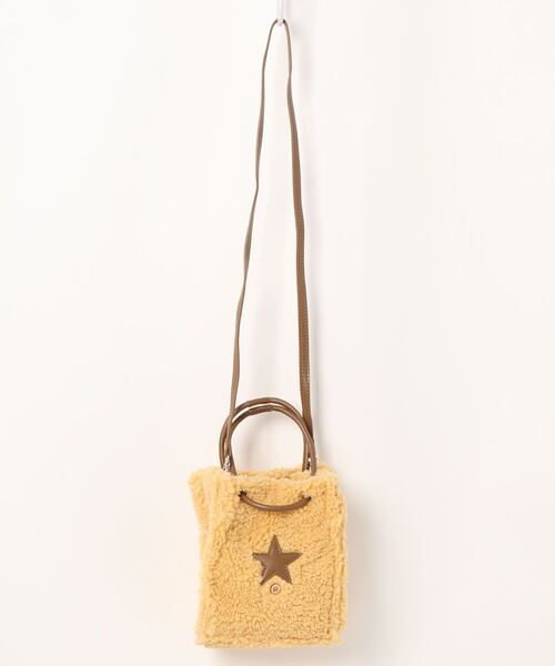 CONVERSE TOKYO（コンバーストウキョウ）の「ボアショッパーバッグ(S)-2（ショルダーバッグ・レディース・ホワイト/グレー/イエロー・FREE）」の3枚目の写真