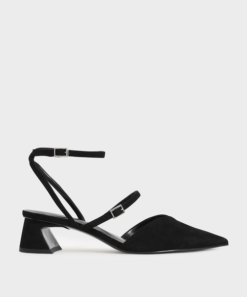 CHARLES & KEITH(チャールズ & キース)の「ダブルストラップパンプス / Double Strap Pumps(パンプス・レディース・ブラック/オフホワイト/イエロー・22.5cm/23cm/23.5cm/24.5cm/25cm/25.5cm)」の3枚目の写真
