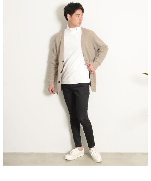 GOSTAR DE FUGA(ゴスタール ジフーガ)の「『GOSTAR DE FUGA』モールヤーンカーディガン(カーディガン/ボレロ・メンズ・ベージュ/ネイビー/グレー系その他・FREE)」の6枚目の写真