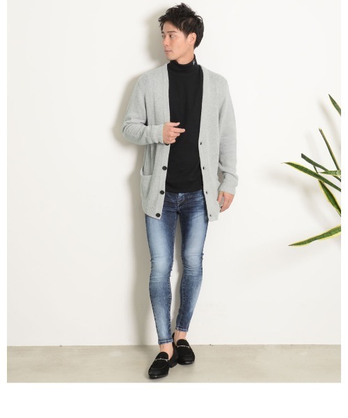 GOSTAR DE FUGA(ゴスタール ジフーガ)の「『GOSTAR DE FUGA』モールヤーンカーディガン(カーディガン/ボレロ・メンズ・ベージュ/ネイビー/グレー系その他・FREE)」の10枚目の写真