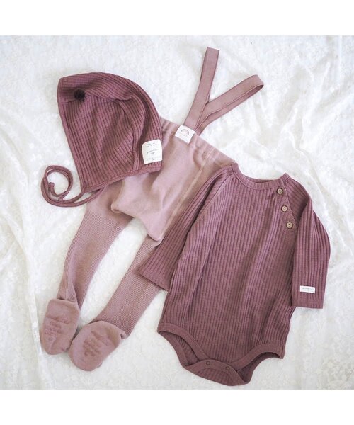 apres les cours（アプレレクール）の「リブボンネット（その他ベビー用品・キッズ・アイボリー/ブラウン/ブルー/ダークブラウン/イエロー・48）」の11枚目の写真