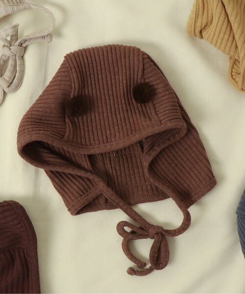 apres les cours（アプレレクール）の「リブボンネット（その他ベビー用品・キッズ・アイボリー/ブラウン/ブルー/ダークブラウン/イエロー・48）」の12枚目の写真