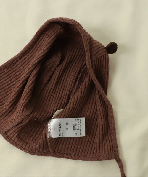 apres les cours（アプレレクール）の「リブボンネット（その他ベビー用品・キッズ・アイボリー/ブラウン/ブルー/ダークブラウン/イエロー・48）」の14枚目の写真