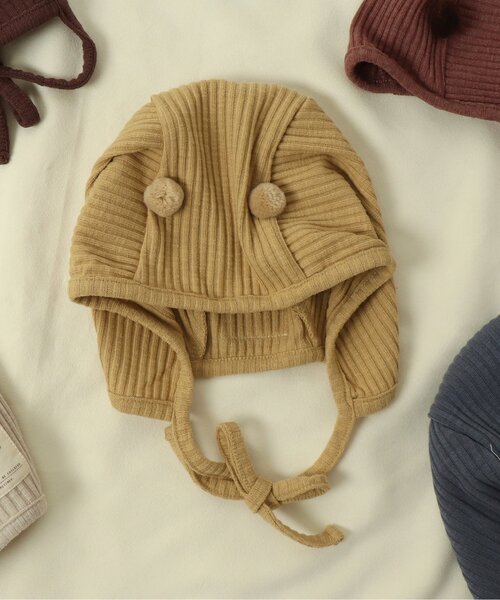 apres les cours（アプレレクール）の「リブボンネット（その他ベビー用品・キッズ・アイボリー/ブラウン/ブルー/ダークブラウン/イエロー・48）」の15枚目の写真