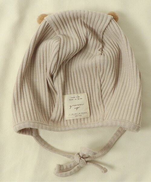 apres les cours（アプレレクール）の「リブボンネット（その他ベビー用品・キッズ・アイボリー/ブラウン/ブルー/ダークブラウン/イエロー・48）」の19枚目の写真