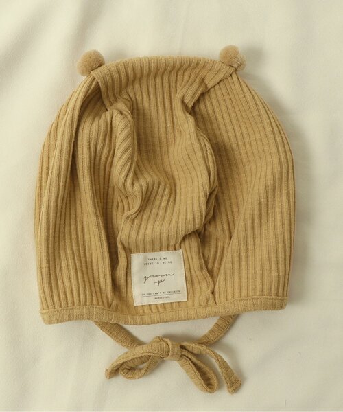 apres les cours（アプレレクール）の「リブボンネット（その他ベビー用品・キッズ・アイボリー/ブラウン/ブルー/ダークブラウン/イエロー・48）」の20枚目の写真