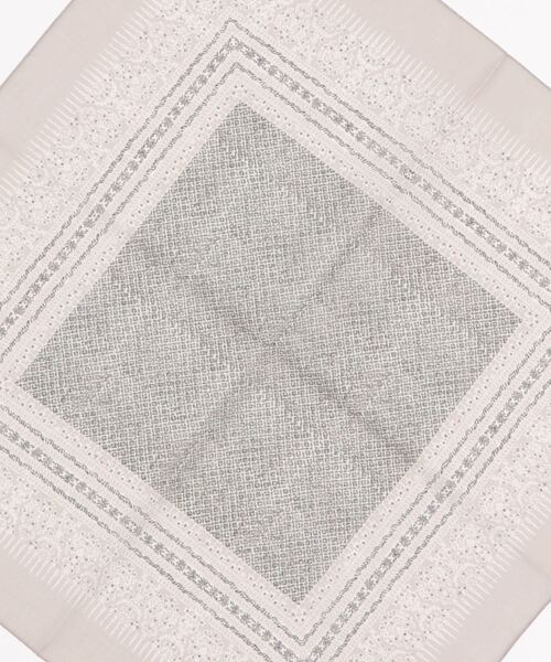 cardo fabrica(カルドファブリカ)の「._◇インド更紗プリントハンカチーフ(バンダナ/スカーフ・レディース・ネイビー/グレー・FREE)」の3枚目の写真