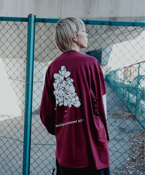AFYF（エーエフワイエフ）の「【AFYF】AFYF Souvenir Long Sleeve T-Shirt "No.1" by GILDAN Ultra Cotton 6.0oz / AFYFスーベニア ロングスリーブ Tシャツ "No.1" ギルダンウルトラ コットン 6.0oz AFYF グラフィック by ロフトスキー（Tシャツ/カットソー・メンズ・ホワイト系その他/ブラック系その他/オレンジ系その他/ホワイト系その他2/ブラック系その他2/ホワイト系その他4/ホワイト系その他5/ブラック系その他3/ブラック系その他4/ホワイト系その他3/ブラック系その他5/ブラック系その他7/その他/ナチュラル/マルーン/ブラック系その他6/その他2/レッド系その他/ホワイト系その他7/ホワイト系その他6/レッド系その他2/ホワイト系/アッシュグレー/ライトブルー・LARGE/XX-LARGE/X-LARGE）」の21枚目の写真