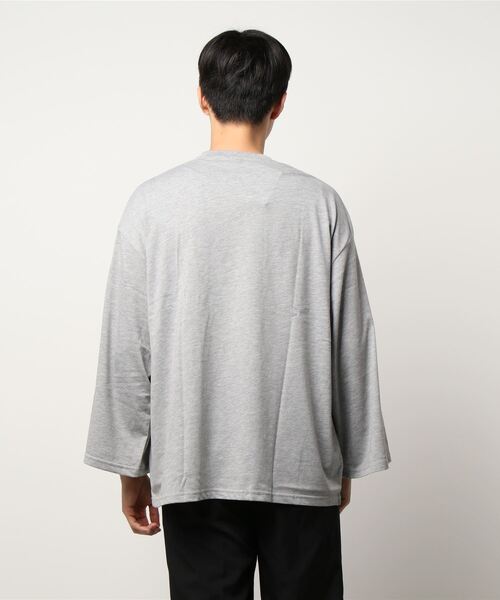 Tom&Jerry(トムアンドジェリー)の「【トムとジェリー】【ユニセックス】プリント 長袖 Tシャツ(DV)(Tシャツ/カットソー・メンズ・ブラック/ネイビー/オフホワイト/ミント/モカ/杢グレー・MEDIUM/LARGE/X-LARGE)」の7枚目の写真