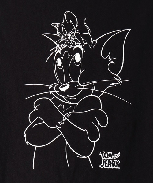 Tom&Jerry(トムアンドジェリー)の「【トムとジェリー】【ユニセックス】プリント 長袖 Tシャツ(DV)(Tシャツ/カットソー・メンズ・ブラック/ネイビー/オフホワイト/ミント/モカ/杢グレー・MEDIUM/LARGE/X-LARGE)」の22枚目の写真