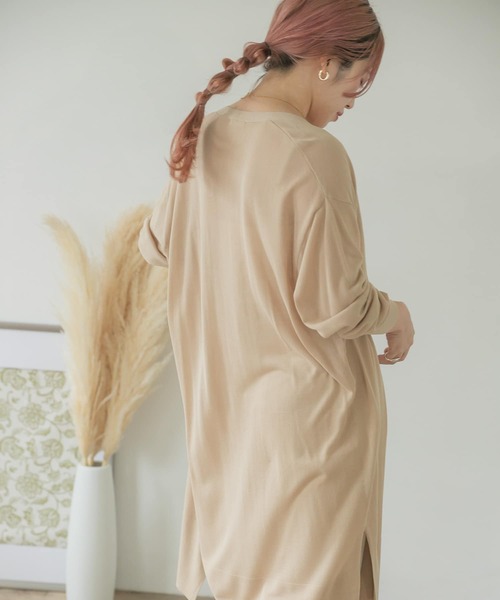 ITEMS URBANRESEARCH（アイテムズ アーバンリサーチ）の「ロングニットカーディガン（カーディガン/ボレロ・レディース・ネイビー/ブラウン/カーキ/ベージュ・FREE）」の11枚目の写真