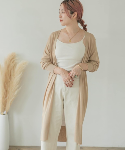 ITEMS URBANRESEARCH（アイテムズ アーバンリサーチ）の「ロングニットカーディガン（カーディガン/ボレロ・レディース・ネイビー/ブラウン/カーキ/ベージュ・FREE）」の13枚目の写真