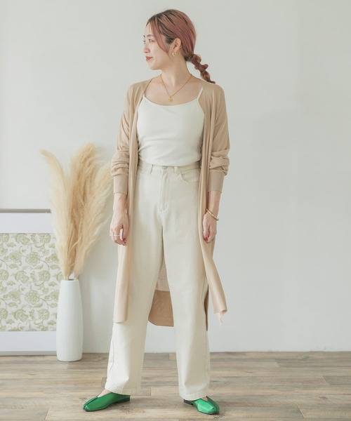 ITEMS URBANRESEARCH（アイテムズ アーバンリサーチ）の「ロングニットカーディガン（カーディガン/ボレロ・レディース・ネイビー/ブラウン/カーキ/ベージュ・FREE）」の15枚目の写真