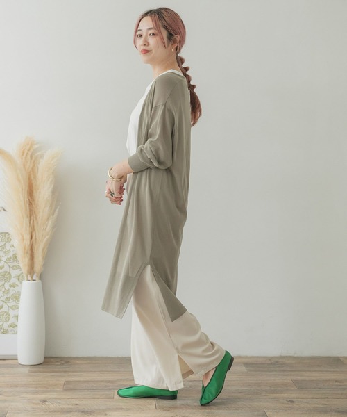 ITEMS URBANRESEARCH（アイテムズ アーバンリサーチ）の「ロングニットカーディガン（カーディガン/ボレロ・レディース・ネイビー/ブラウン/カーキ/ベージュ・FREE）」の21枚目の写真