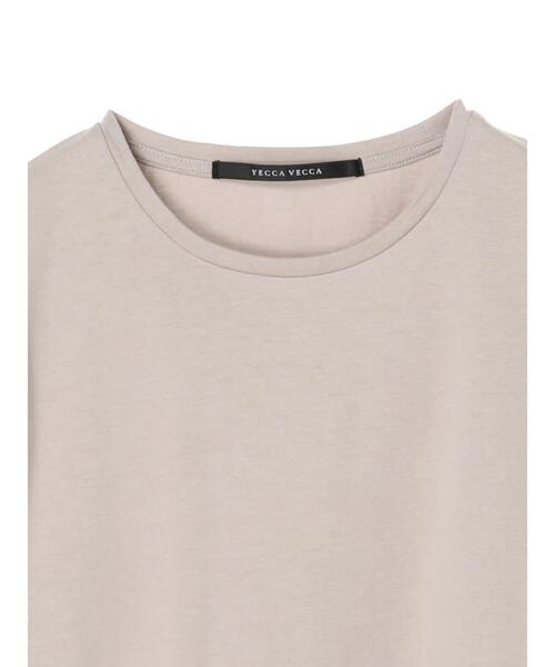 YECCA VECCA（イェッカヴェッカ）の「・ラウンドヘム長袖カットソー＊（Tシャツ/カットソー・レディース・オフホワイト/チャコールグレー/ベージュ・FREE）」の18枚目の写真