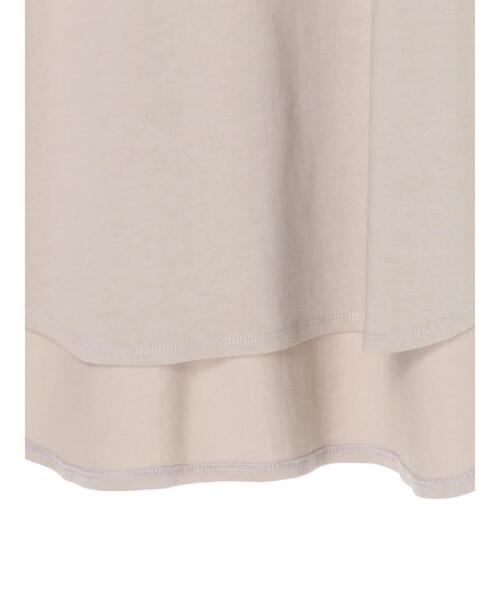 YECCA VECCA（イェッカヴェッカ）の「・ラウンドヘム長袖カットソー＊（Tシャツ/カットソー・レディース・オフホワイト/チャコールグレー/ベージュ・FREE）」の16枚目の写真