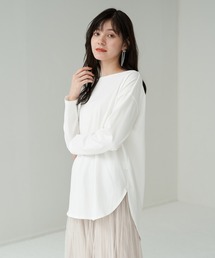 YECCA VECCA | ・ラウンドヘム長袖カットソー＊(Tシャツ/カットソー)