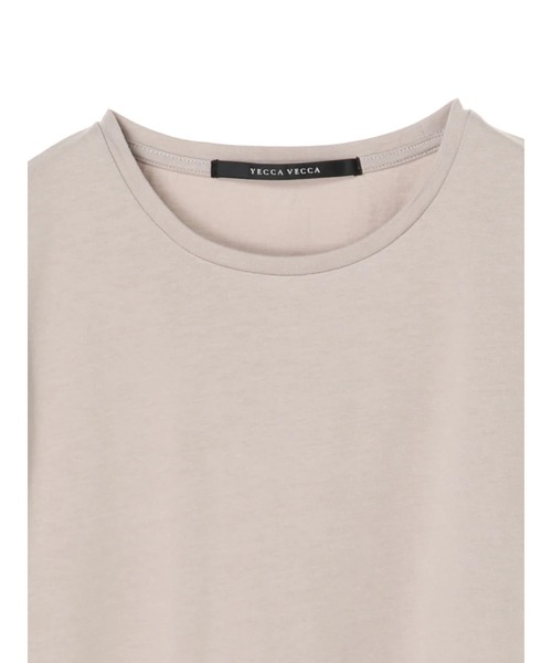 YECCA VECCA（イェッカヴェッカ）の「・ラウンドヘム長袖カットソー＊（Tシャツ/カットソー・レディース・オフホワイト/チャコールグレー/ベージュ・FREE）」の10枚目の写真