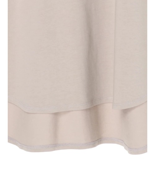 YECCA VECCA（イェッカヴェッカ）の「・ラウンドヘム長袖カットソー＊（Tシャツ/カットソー・レディース・オフホワイト/チャコールグレー/ベージュ・FREE）」の12枚目の写真