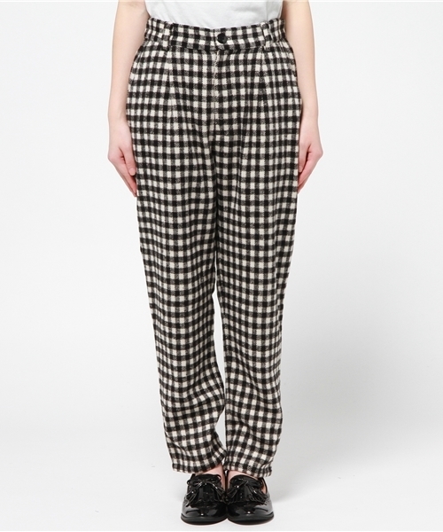 mystic（ミスティック）の「ウールチェック9分丈パンツ（その他パンツ・レディース・ブラック/チャコールグレー・ﾌﾘ-）」の7枚目の写真