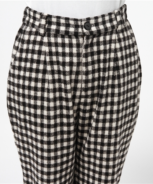 mystic（ミスティック）の「ウールチェック9分丈パンツ（その他パンツ・レディース・ブラック/チャコールグレー・ﾌﾘ-）」の10枚目の写真