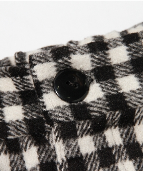 mystic（ミスティック）の「ウールチェック9分丈パンツ（その他パンツ・レディース・ブラック/チャコールグレー・ﾌﾘ-）」の5枚目の写真