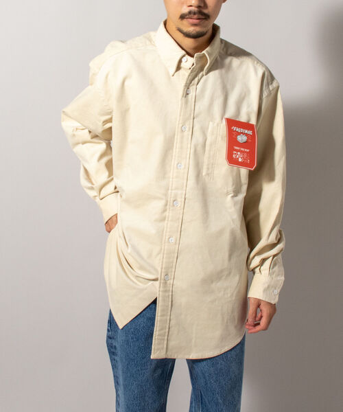 FREDY MAC（フレディーマック）の「【FREDYMAC "SUNDAY TOOLS WEAR"】ペンシルコール オーバーシャツ（シャツ/ブラウス・メンズ・ダークグリーン/パープル/オレンジ/キナリ・MEDIUM/LARGE）」の16枚目の写真