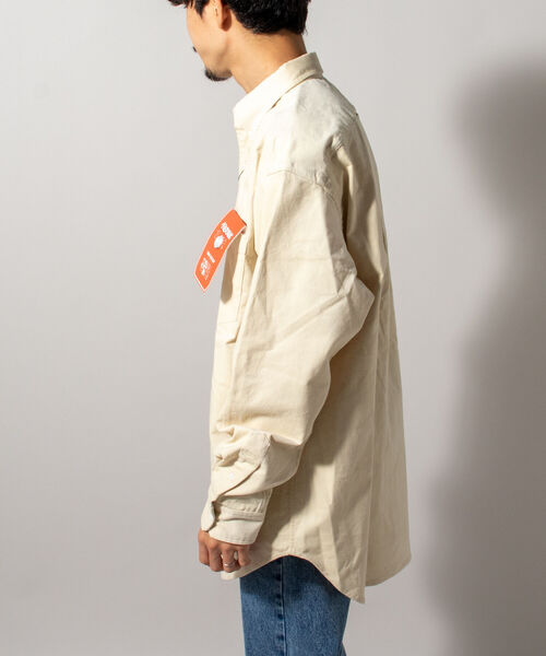 FREDY MAC（フレディーマック）の「【FREDYMAC "SUNDAY TOOLS WEAR"】ペンシルコール オーバーシャツ（シャツ/ブラウス・メンズ・ダークグリーン/パープル/オレンジ/キナリ・MEDIUM/LARGE）」の13枚目の写真