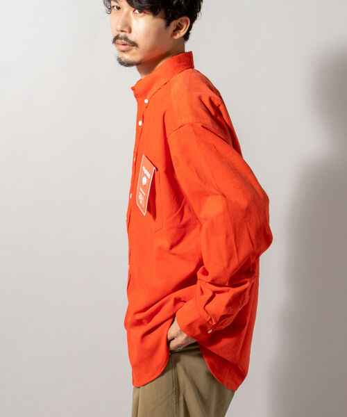 FREDY MAC（フレディーマック）の「【FREDYMAC "SUNDAY TOOLS WEAR"】ペンシルコール オーバーシャツ（シャツ/ブラウス・メンズ・ダークグリーン/パープル/オレンジ/キナリ・MEDIUM/LARGE）」の9枚目の写真