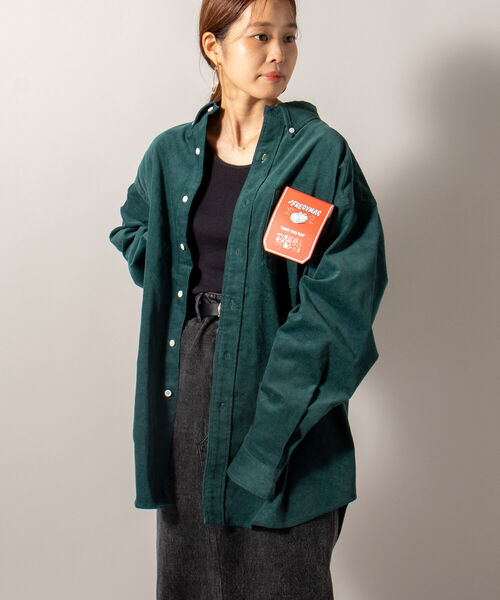 FREDY MAC（フレディーマック）の「【FREDYMAC "SUNDAY TOOLS WEAR"】ペンシルコール オーバーシャツ（シャツ/ブラウス・メンズ・ダークグリーン/パープル/オレンジ/キナリ・MEDIUM/LARGE）」の22枚目の写真