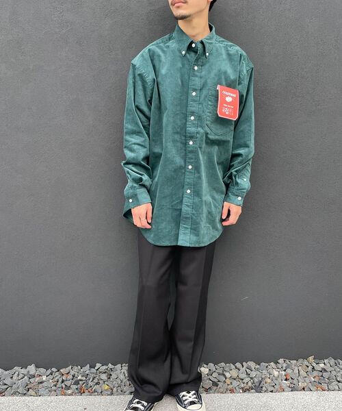 FREDY MAC（フレディーマック）の「【FREDYMAC "SUNDAY TOOLS WEAR"】ペンシルコール オーバーシャツ（シャツ/ブラウス・メンズ・ダークグリーン/パープル/オレンジ/キナリ・MEDIUM/LARGE）」の20枚目の写真