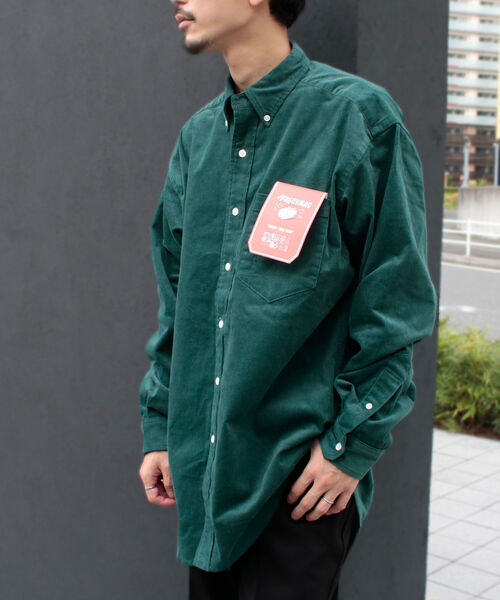 FREDY MAC（フレディーマック）の「【FREDYMAC "SUNDAY TOOLS WEAR"】ペンシルコール オーバーシャツ（シャツ/ブラウス・メンズ・ダークグリーン/パープル/オレンジ/キナリ・MEDIUM/LARGE）」の18枚目の写真