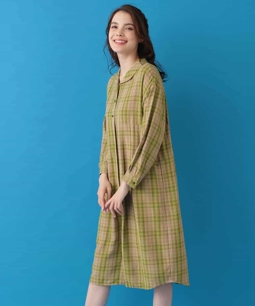 ワンピースマドラスチェックワンピース ワンピース Jocomomola ホコモモラ のファッション