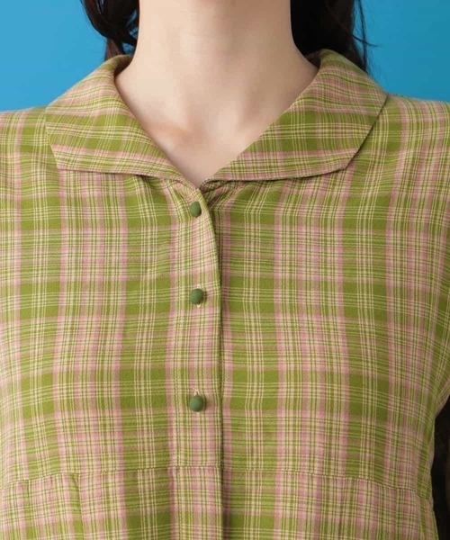 ワンピースマドラスチェックワンピース ワンピース Jocomomola ホコモモラ のファッション