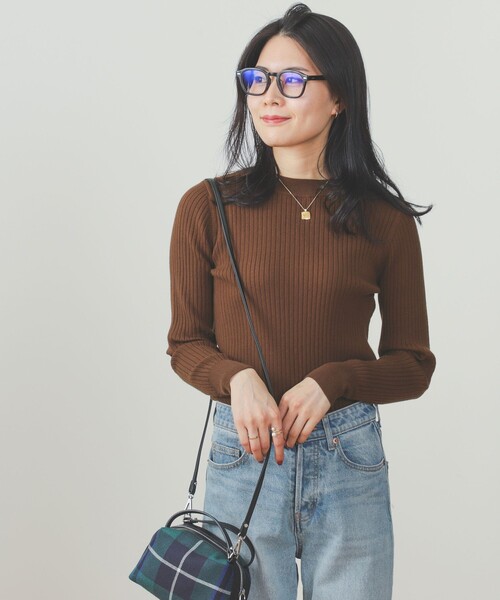 BEAMS HEART（ビームスハート）の「BEAMS HEART / ロングスリーブ リブニット セットアップ（ワンピース・レディース・ブラウン/グレー/オリーブ/ブラウン系その他4/ホワイト系その他5・SMALL/MEDIUM）」の20枚目の写真