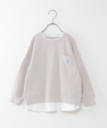 ikka | 【キッズ】【速乾】裾レイヤービッグトレーナー（100~160cm）(スウェット)