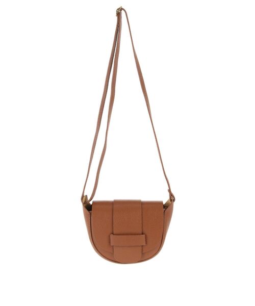 LAGUNAMOON（ラグナムーン）の「【AULENTTI】ラウンドフラップバッグ（ショルダーバッグ・レディース・ブラック/キャメル・FREE）」の2枚目の写真