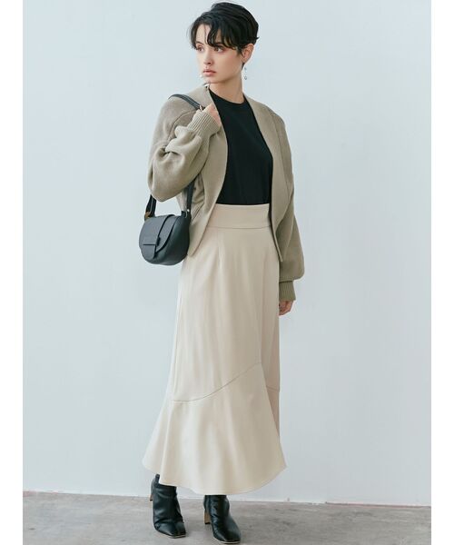 LAGUNAMOON（ラグナムーン）の「【AULENTTI】ラウンドフラップバッグ（ショルダーバッグ・レディース・ブラック/キャメル・FREE）」の4枚目の写真