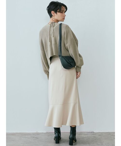 LAGUNAMOON（ラグナムーン）の「【AULENTTI】ラウンドフラップバッグ（ショルダーバッグ・レディース・ブラック/キャメル・FREE）」の7枚目の写真