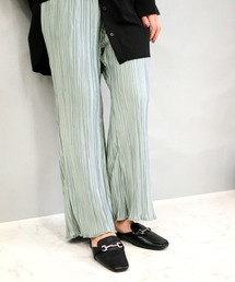 Brownie | Brownie プリーツフレアーパンツ(その他パンツ)