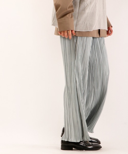 Brownie（ブラウニー）の「Brownie プリーツフレアーパンツ（その他パンツ・レディース・ベージュ/ブラウン/ミント/モカ・FREE）」の21枚目の写真