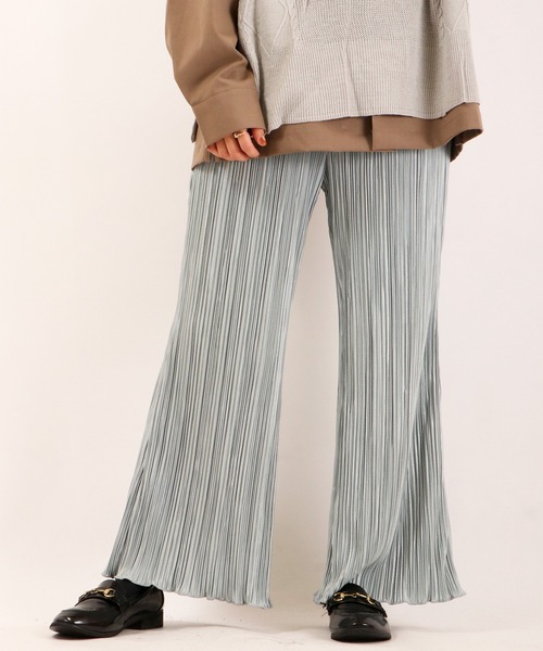 Brownie（ブラウニー）の「Brownie プリーツフレアーパンツ（その他パンツ・レディース・ベージュ/ブラウン/ミント/モカ・FREE）」の22枚目の写真