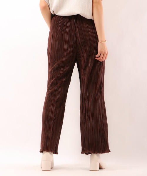 Brownie（ブラウニー）の「Brownie プリーツフレアーパンツ（その他パンツ・レディース・ベージュ/ブラウン/ミント/モカ・FREE）」の9枚目の写真