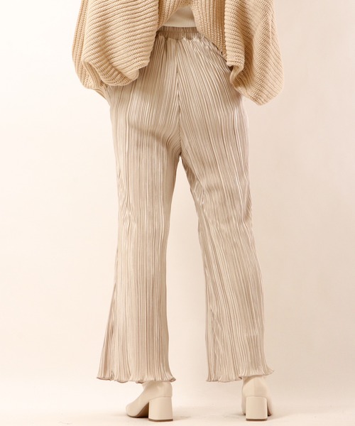 Brownie（ブラウニー）の「Brownie プリーツフレアーパンツ（その他パンツ・レディース・ベージュ/ブラウン/ミント/モカ・FREE）」の17枚目の写真