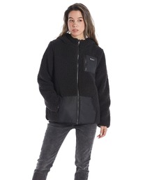 RANDOM FLOWER/ロキシーリバーシブルモコモコボアジャケット