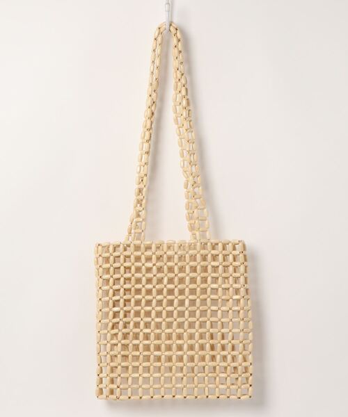 Didot.showroom（ディドット ショールーム）の「wood beads square bag（トートバッグ・レディース・アイボリー・FREE）」の22枚目の写真