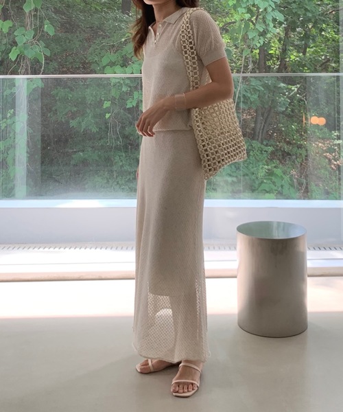 Didot.showroom（ディドット ショールーム）の「wood beads square bag（トートバッグ・レディース・アイボリー・FREE）」の13枚目の写真