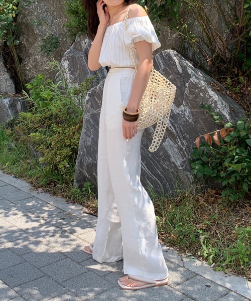 Didot.showroom（ディドット ショールーム）の「wood beads square bag（トートバッグ・レディース・アイボリー・FREE）」の12枚目の写真