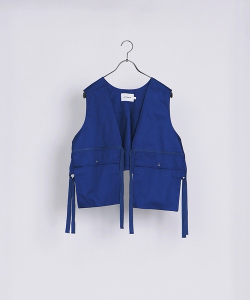 AIMNAIM（エイムネイム）の「CARGO VEST（ベスト・メンズ・オフホワイト/カーキ/ロイヤルブルー・MEDIUM/LARGE）」の17枚目の写真